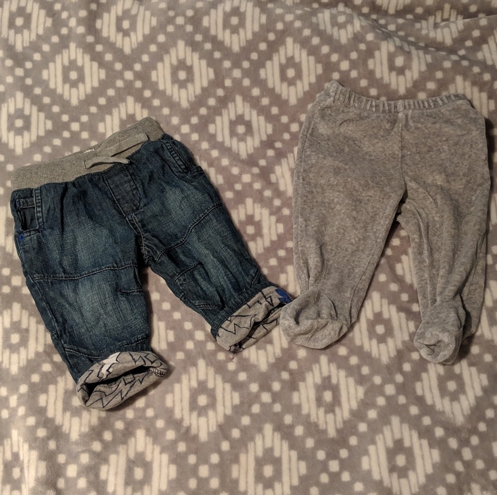 2 baby pants